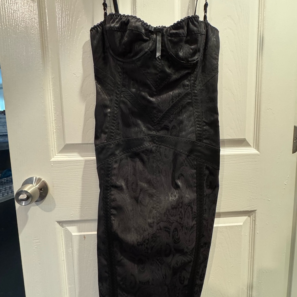 Dolce & Gabbana Black Textured Dress